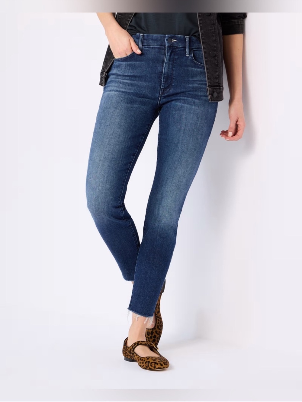 Mother Looker Ankle Fray Jeans 25 Preppy Minimalist Indie